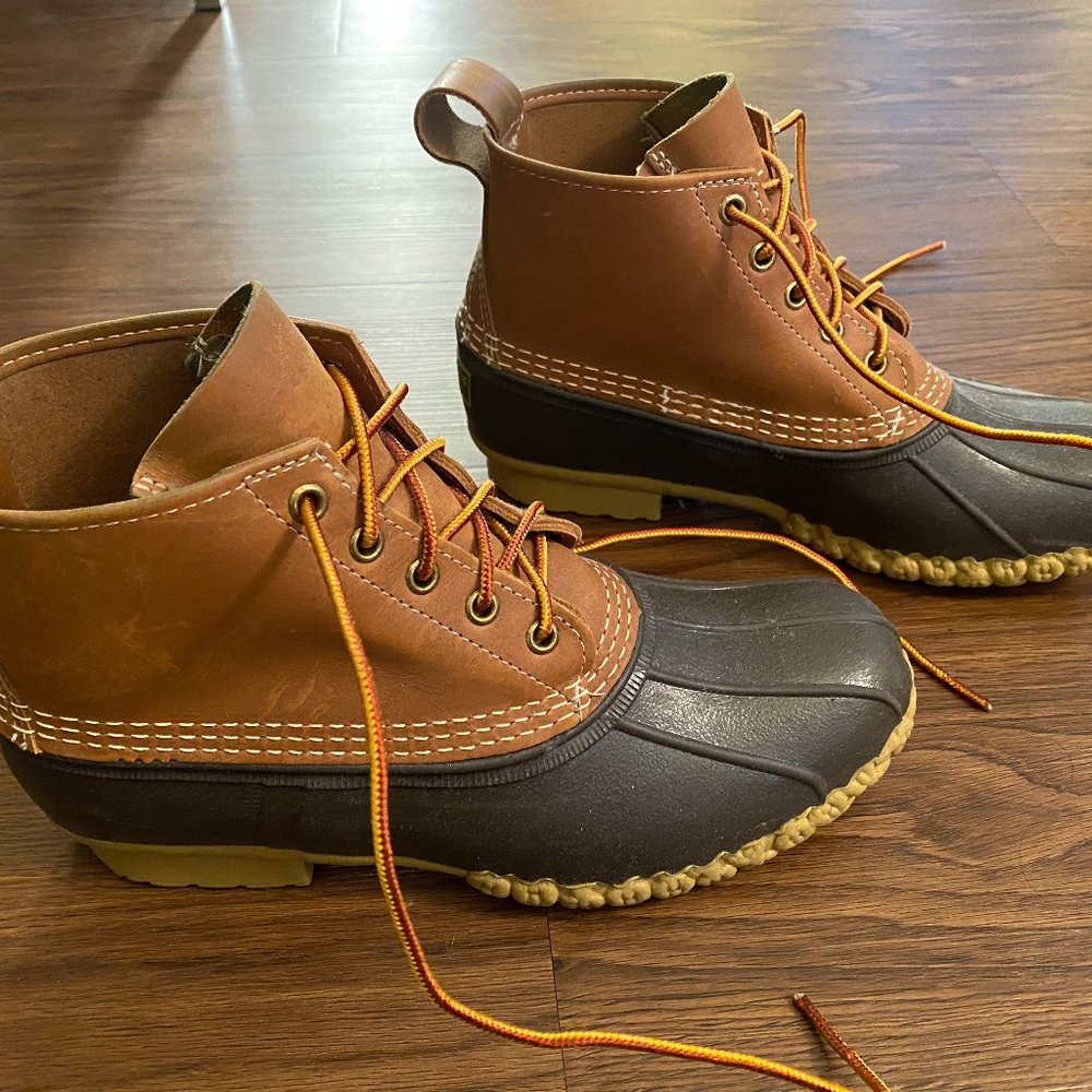 6" Bean Duck Boots Tan / Brown L.L. Bean Size 9
